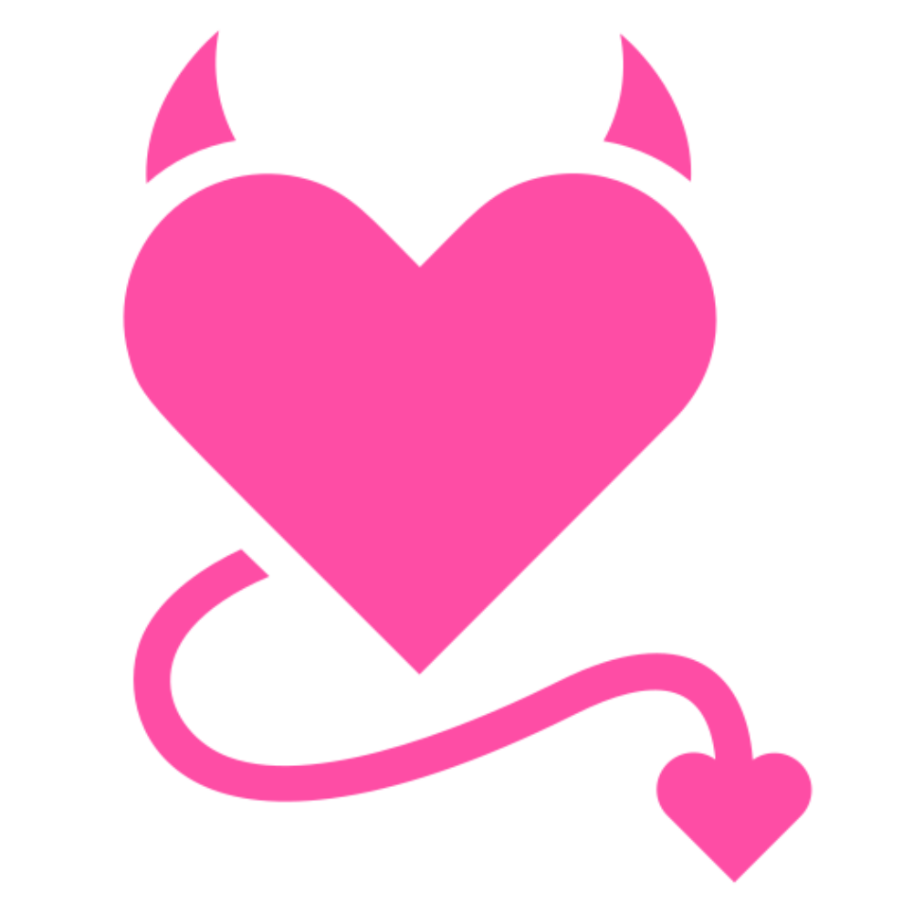 Devil heart icon